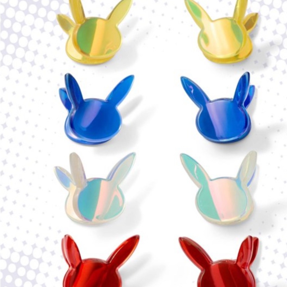 Iridescent pokemon hair clips Set - Multi Color